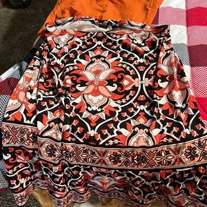 Three piece, New York and company, skirt, shirt, and tank smalls